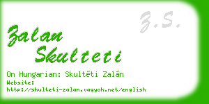 zalan skulteti business card